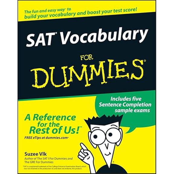 Pre-Owned Sat Vocabulary for Dummies, 9780764525469, 0764525468, Paperback, 1 edition