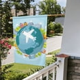 thumbnail image 5 of Easygdp Dreaming Travel Garden Flag Yard Flag Welcome Flag, Double-Sided, Weather Resistant for Outdoor Decor - 28"x40", 5 of 9