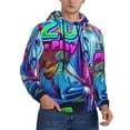 thumbnail image 2 of Sikiie Neon Free Play Men's Hoodie, Essentials Hoodie, Sweatshirt, Pullover Hooded Sweatshirt for Men-Small, 2 of 7