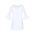 thumbnail image 6 of 2 Pieces Set Girls Dress White Long Shirt Lace Hi-low Dress 6 Years, 6 of 8
