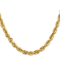 thumbnail image 2 of 10K Yellow Gold Rope Chain Styles Necklace 5.5 mm Diamond-Cut 22 inch, 2 of 4