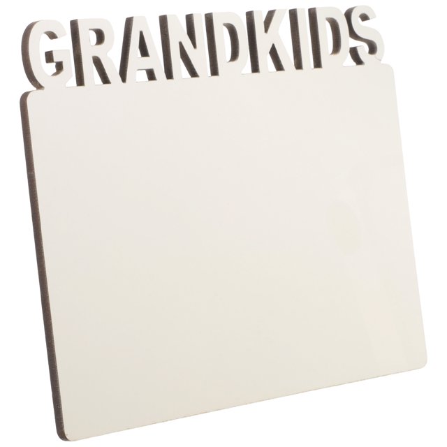 BEADCEST Grandkids Picture Frame Sublimation Photo Holder Rectangular Beige 1Set