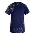 thumbnail image 4 of Yufatyle Short Sleeve V-Neck Halloween Scrub Tops with Pockets Nurse Shirts for Women Holiday Top Work UniformsBlue XL, 4 of 5