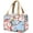 Pink Peony, variant on Large Travel Makeup Cosmetic Bag for Women Girls, Water Resistant Toiletry Bag for Travel Essentials Cute Cat