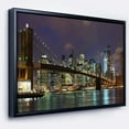thumbnail image 3 of Design Art Brooklyn Bridge Vue Panoramique  Sur Toile Encadrée, 3 of 5