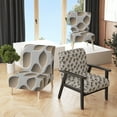 thumbnail image 2 of Designart "Abstract Pattern" Upholstered Scandinavian Accent Chair - Arm Chair, 2 of 5