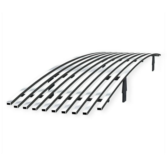 APS Premium Stainless Steel Chrome Horizontal Billet Grille Insert Compatible with Nissan Maxima 2009-2014 Main Upper N19-S81258N