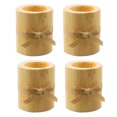 thumbnail image 1 of Tenedor de madera de estilo retro para velas de pilares Decoración creativa Ornamentos para el hogar Candlesticks Pedestal Desktop 4 piezas Noticed HA012314-00, 1 of 7