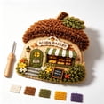 thumbnail image 2 of Fabric Poke Art Kit, No Sew Craft Set with Illustrated Guide, Cottagecore Diy Textured Wall Decor Project, Creative Hobby Gift for Adults and Teens, 2 of 8