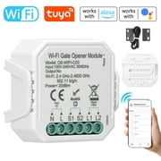 Smart Garage Door Opener Controller, WiFi Enabled, Mobilephone Remote Control, Voice Activation, and Home Compatible