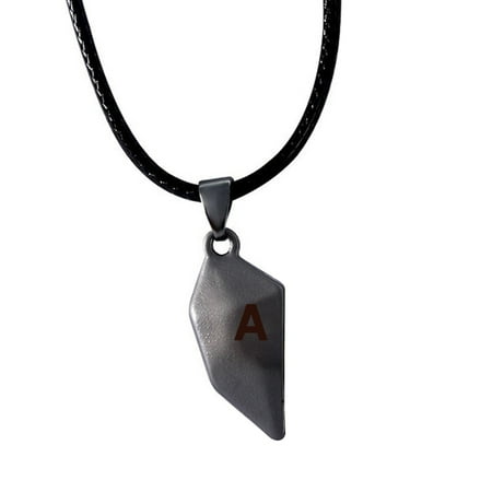 

Two Souls One Heart Necklace Couple Lettering Necklace Chain Lightweight Pendant