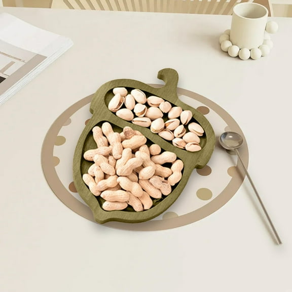 50% off Clearance! Serving Tray, InsCrazy Solid Wood Tray Multi Functional Home Plates for Kitchen Cooking Home Decoration Plates