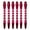 Red, variant on QenASHaing 6-Pack Aluminum Alloy Throwing Darts, Durable Color-Engraved Shafts for Accurate Play, Indoor Outdoor Game Room Pub Recreation