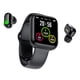 thumbnail image 1 of Reloj inteligente X8 con auriculares 2 en 1, pulsera con auriculares Bluetooth separados, reloj deportivo resistente al agua para controlar la presión arterial y el ritmo cardíaco, 1 of 11