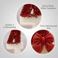 thumbnail image 3 of Fournitures de Fête Rouges, Bougie Festive, Bougie Pailletée Rouge, Bougie Chiffre à Nœud Rouge, Bougie d'Anniversaire pour Gâteau, Bougies Chiffres à Nœud Rouges, Décoration de Dessus de Gâteau pour Fête d'Anniversaire, Nœud E Numéro 4, 3 of 5