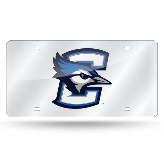 Creighton NCAA Blue Jays Acrylic License Plate Laser Tag