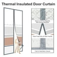 Cover Doorway Curtain, Thermal Insulated, SelfClosing, Fits