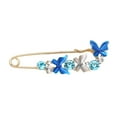 thumbnail image 5 of enjoywould Brooch Badge Flower Grace Rhinestone Inlay Electroplating Temperament Clothing Matching Colorfast Women Badge Pin Accessories Clothing Accessories, 5 of 5