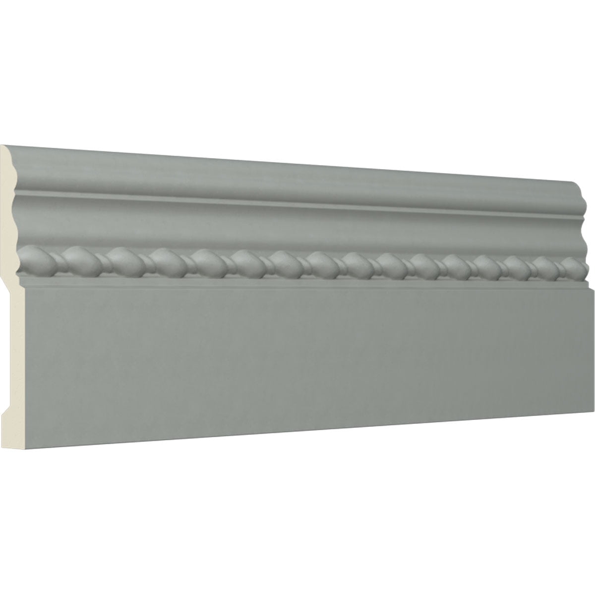 Ekena Millwork 4 1/2"H x 5/8"P x 94 1/2"L Oslo Rope Baseboard Moulding (2-Pack)