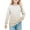 Beige, variant on CYRBOKO Sweatshirts for Girls, Crew neck Comfortable Gradient Long Sleeve Pullover Shirts Beige Size 7-8 T