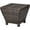 Brown, variant on WYDK 13 Gallon Outdoor Deck Box, Wicker Outdoor Storage Box with Lid, Small Storage Bin Container for Outside and Patio, Patio Rattan Side Table for Yard Porch (Black, Trapezoidal)