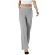 thumbnail image 5 of Pincandy Women's Solid Color Gabardine Pants - Elastic Waist with Unique Leg Line Design, Loose Fit with Side Pockets, Ideal for Casual & Active Lifestyles, 5 of 7