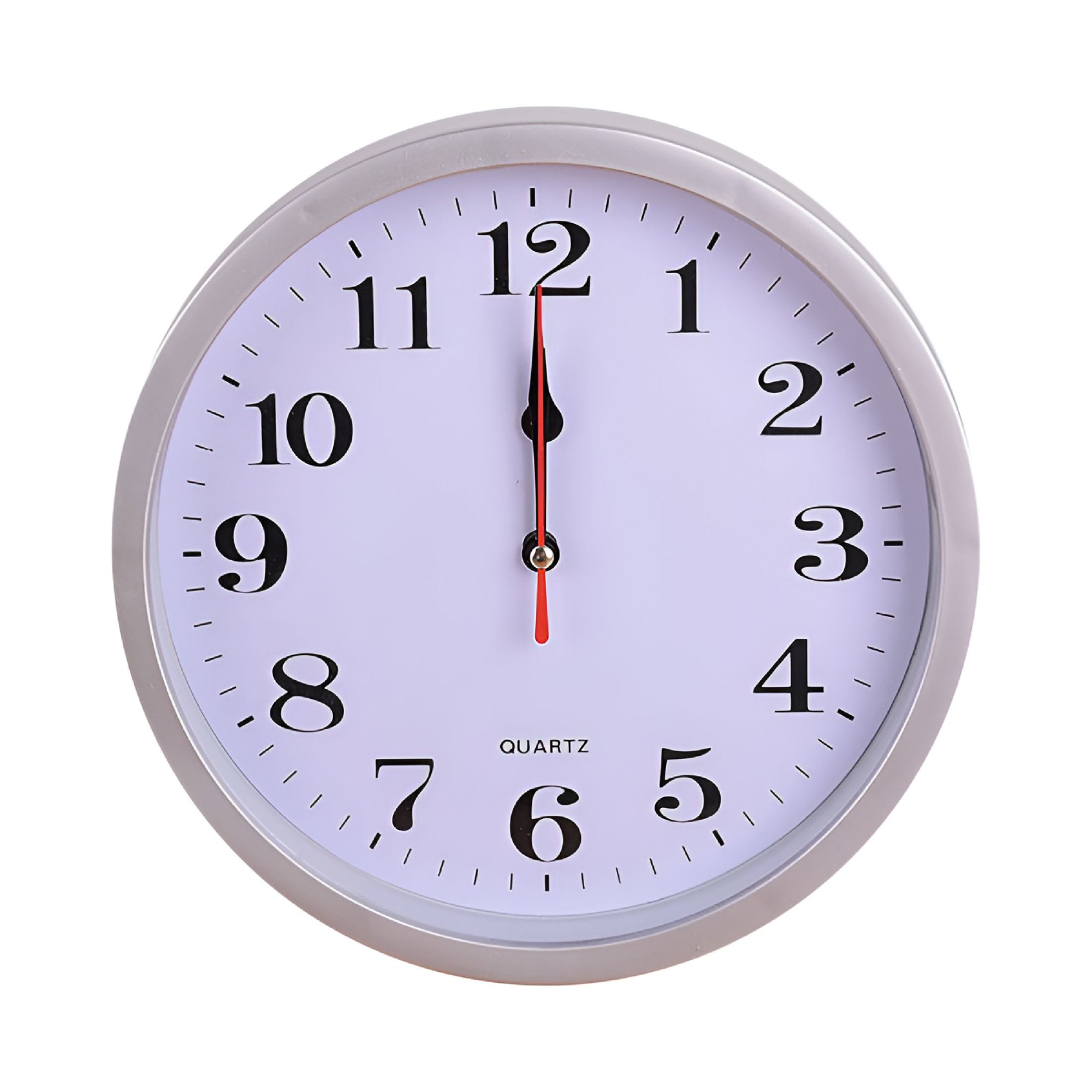 DESIGNICE 9 Inch Silent Wall Clock, Battery Operated Quartz Timepiece