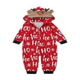thumbnail image 2 of POINTERTECK Christmas Family Matching Jumpsuits Pajamas Santa/Tree/Print Hooded Long Sleeve Zipper Onesie Rompers Pjs, 2 of 7