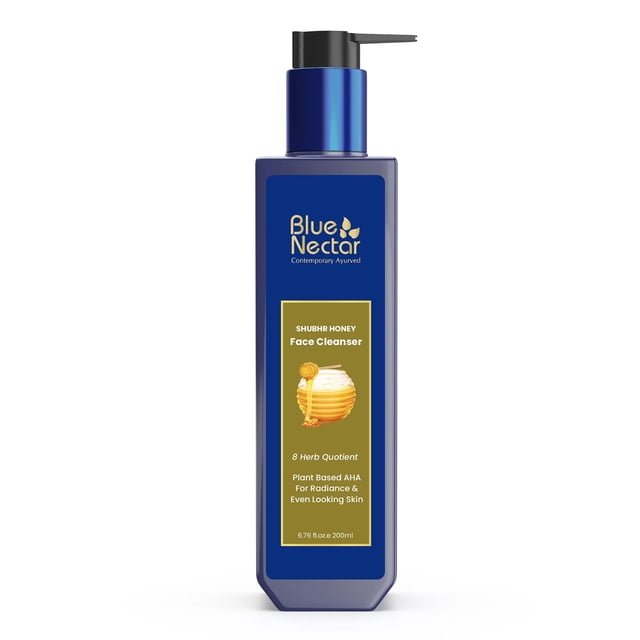 Jabón facial con néctar azul, miel ayurvédica y aloe vera, 200 ml