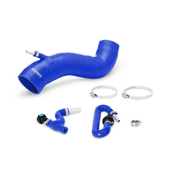 Mishimoto MMHOSE-FIST-16IHBL Silicone Induction Hose Compatible With Ford Fiesta ST 2016-2018 Blue