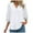 White, variant on GEWSEY Womens Dressy Casual Blouses 3/4 Sleeve V Neck Ruffle Tops Business Ladies Summer 2025 Trendy Work Shirt White, 3XL