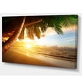 thumbnail image 2 of Beautiful Beach under Palms - Modern Seashore Canvas Art, 2 of 3