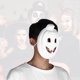 thumbnail image 4 of piezas de máscara blanca para adultos, máscara de dibujo DIY en blanco, accesorio de fiesta de disfraces de Halloween (calabaza), 4 of 8