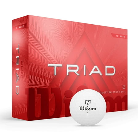 Wilson Triad Golf Balls - White, 12 Balls