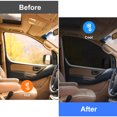 thumbnail image 3 of 2pcs Car Window Sun Shades, Universal Car Window Screens, Mesh Sun Visor Cover Protect from UV Rays, Sun Glare, for Cars, MPVs, SUVs, 3 of 9
