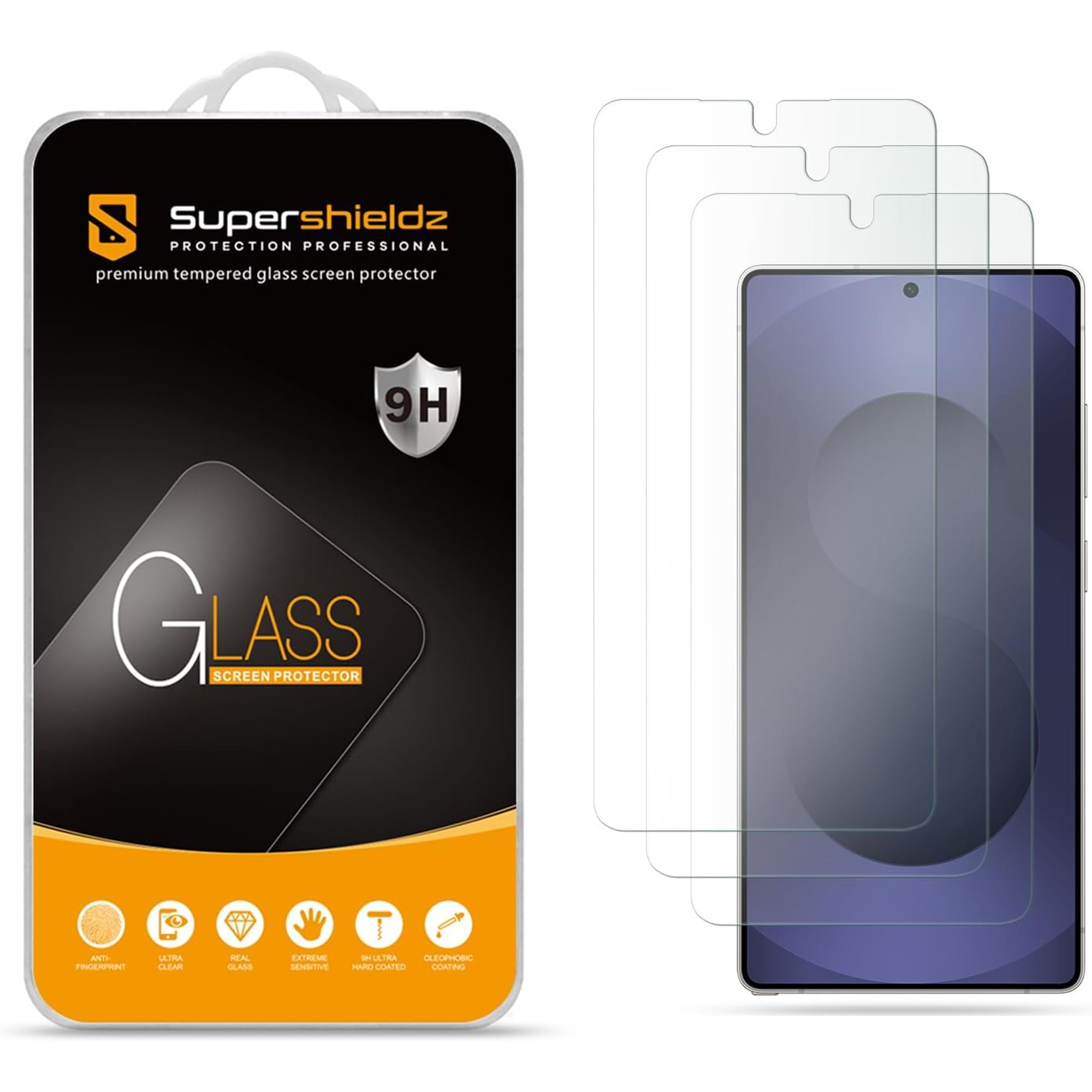 Supershieldz Designed for Samsung Galaxy S26 Ultra Tempered Glass Screen Protector, Anti Scratch, Bubble Free (3 Pack)