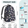 thumbnail image 5 of Pioneer Flower Floral Print Pattern Backpack for School, Cute School Bag with Adjustable Shoulder Straps and Padded Back, 16.9"x12.6"x5.9", 5 of 5