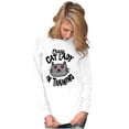 thumbnail image 3 of Crazy Cat Lady in Training Funny Cute Women's Long Sleeve T Shirt Brisco Brands M, 3 of 6