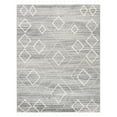 thumbnail image 6 of SAFAVIEH Casablanca BOKHARA Geometric Diamonds Wool Shag Area Rug, Grey/Ivory, 5' x 8', 6 of 6
