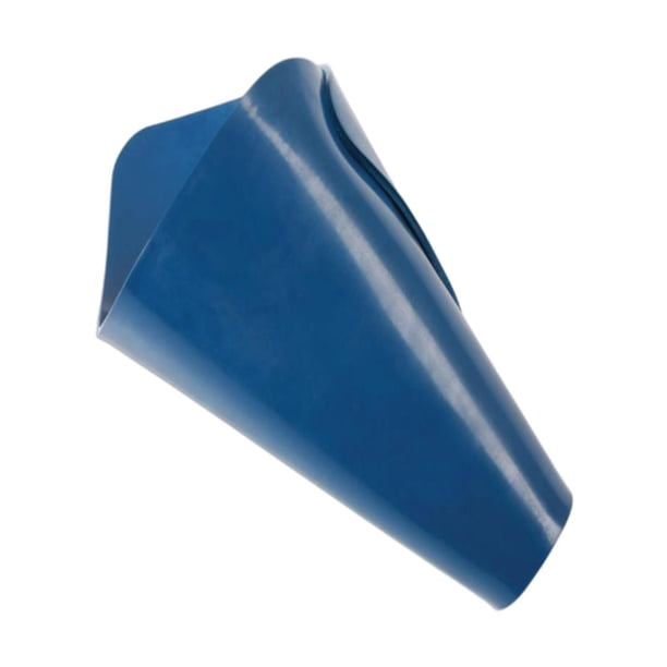 Embudo de aceite flexible de silicona plegable y versátil de 19,69 x 7,87 pulgadas para uso automotriz. Azul