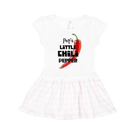 

Inktastic Pop s Little Chili Pepper Gift Toddler Girl Dress