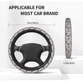 thumbnail image 5 of Elastic Steering Wheel Cover, Colored Casino Chips Stretch Thickening Car Steering Wheel Cover Women Men, Steering Wheel Protector Universal 15 in, 5 of 7