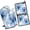 Blue Pioneer Flower, variant on Pioneer Flower Kitchen Oven Mitt and Pot Holder Sets 2 Pcs for Baking, Cooking and Grilling, Heat Resistant Up To 392 °F