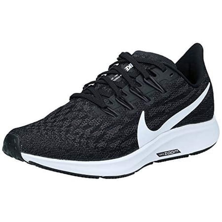 NIKE WMNS AIR ZOOM PEGASUS 36 BLACK/WHITE-THUNDER GREY 10.5