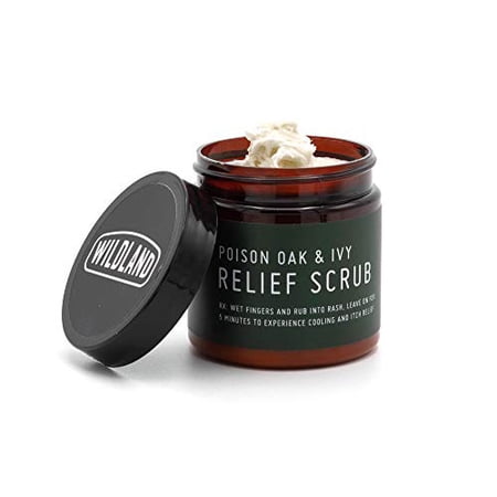 Wildland Poison Oak and Poison Ivy Itch Relief Treatment Scrub | Provides Immediate Itch Relief - Extremely Effective | Helps You Sleep When You Have The Rash | Natural Ingredients (4 oz)