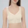 thumbnail image 3 of Agkizg Front Closure Bras for Women Push Up Mesh Wireless Padded Hook‑and‑Eye Closure Bras Daily Comfortable, 3 of 7