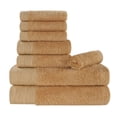thumbnail image 3 of Superior Rayon from Bamboo Soft Modern 8-Piece Towel Set, Gold, 3 of 13