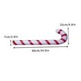 thumbnail image 3 of XIANXIAN Christmas Tree Decoration Pendant Christmas Red and White Blow Molding Cane Colorful Candy Cane Christmas Pendant Toy, 3 of 9