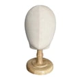 thumbnail image 4 of lionlar Mannequin Head standing Professional Sturdy Wooden Base Multipurpose Man Head Model, 4 of 9