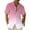 Pink, variant on Yiaimeir Men's Vintage Button Down Bowling Shirts Short Sleeve Summer Beach Shirt，Size M-3XL